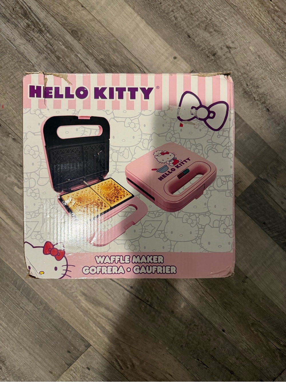 Hello Kitty Pink and White Waffle Maker